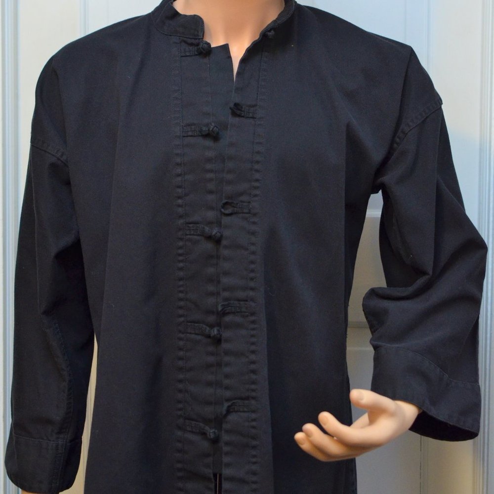 Century Kung Fu Gi Top Frog Buttons w/ Gi Pants Black Size 5